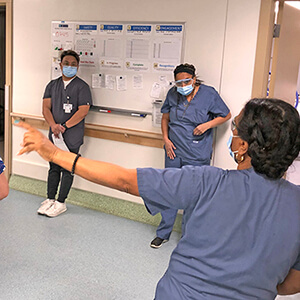 Huddling for safety at MHC